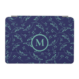 Stilvolles Monogramm aquamarines türkisfarbenes Be iPad Mini Hülle