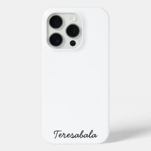 Stilvolles Monogramm Moderne Minimalistische Weiße Case-Mate iPhone Hülle