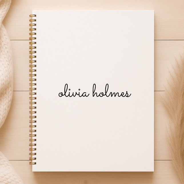 Stilvolles Monogramm | Modernes Minimalistisches W Planer (Von Creator hochgeladen)