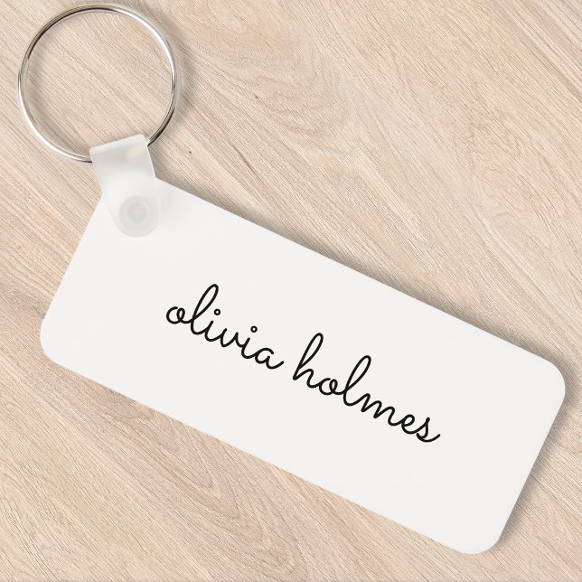 Stilvolles Monogramm | Modernes Minimalistisches W Schlüsselanhänger (Von Creator hochgeladen)