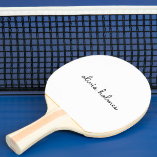 Stilvolles Monogramm Modernes Minimalistisches W Tischtennis Schläger