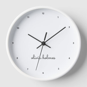 Stilvolles Monogramm   Modernes Minimalistisches W Uhr