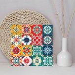 Stilvolles Muster mexikanisches Papel Picado Zuhau Fliese<br><div class="desc">Genießen Sie Ihren Platz mit unserem stilvollen Muster Mexican Papel Picado Colorful Keramik Tile. Diese auffällige Kachel mit ihren lebhaften Farben und ihren aufwändigen Designs, die von der traditionellen Kunst des Papelpicados inspiriert werden, bringt einen festlichen und kulturellen Flair in jeden Bereich. Ideal für Untersetzer, dekorative Akzente oder für Mosaikprojekte,...</div>