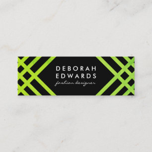 Stilvolles Muster mit moderner Textur Mini Visitenkarte