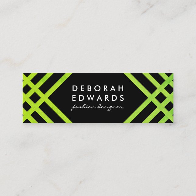 Stilvolles Muster mit moderner Textur Mini Visitenkarte (Vorderseite)