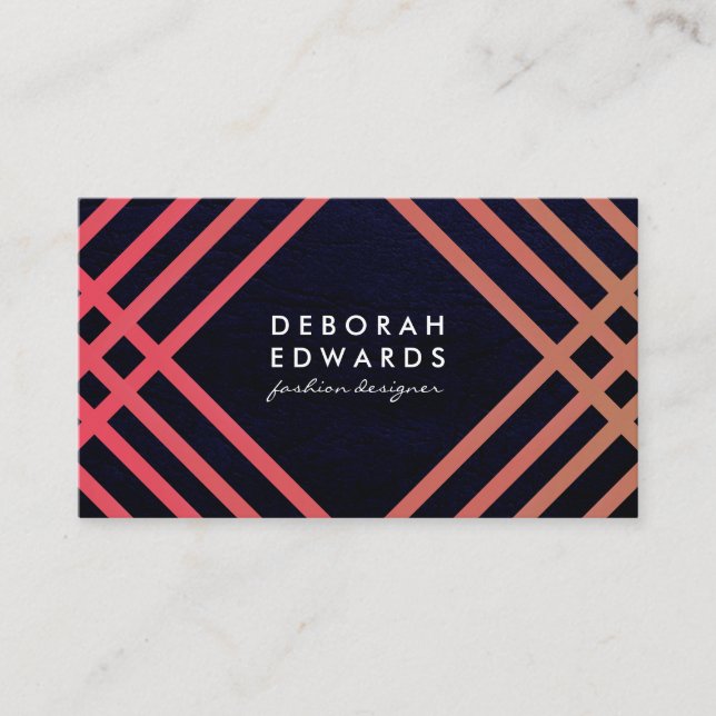 Stilvolles Muster mit moderner Textur Visitenkarte (Vorderseite)