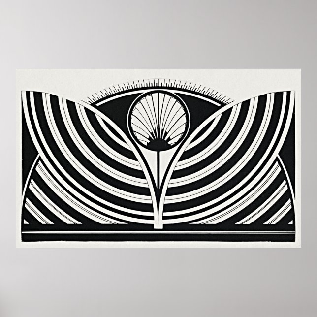 Stilvolles Muster Poster (Vorne)