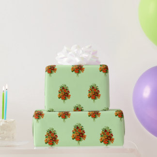 Stilvolles Nasturtium Wrapping Paper Geschenkpapier