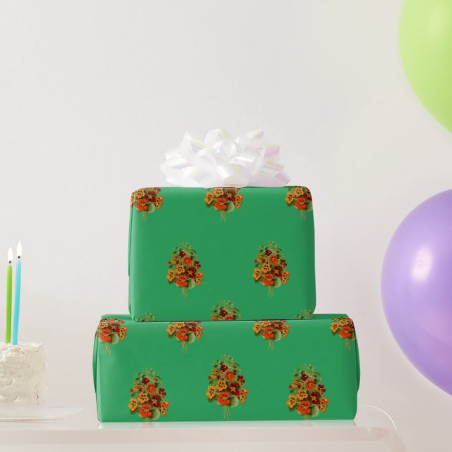 Stilvolles Nasturtium Wrapping Paper Geschenkpapier (Partygeschenke)