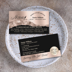 Stilvolles Notar- und Kreditgewerbegesetz für den Visitenkarte