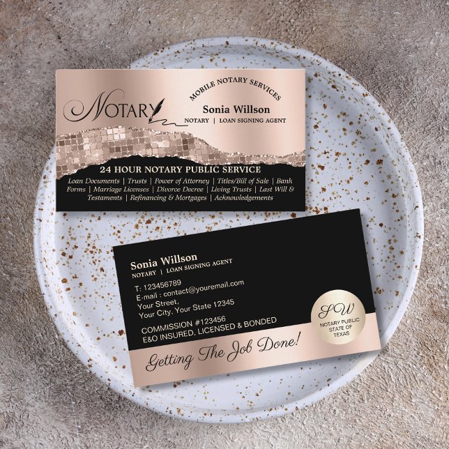 Stilvolles Notar- und Kreditgewerbegesetz für den  Visitenkarte (Von Creator hochgeladen)