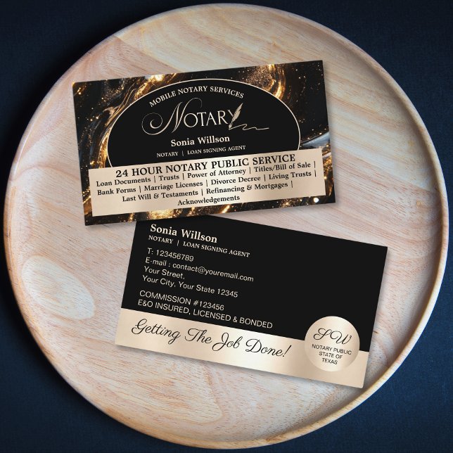 Stilvolles Notar- und Kreditgewerbegesetz für den  Visitenkarte (Von Creator hochgeladen)