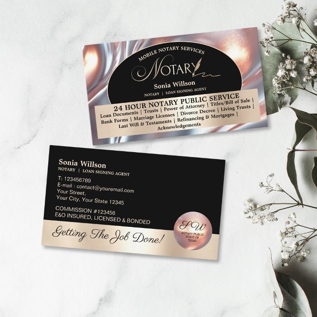 Stilvolles Notar- und Kreditgewerbegesetz für den  Visitenkarte (Von Creator hochgeladen)