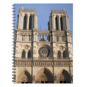 Stilvolles Notebook mit Notre Dame de Paris Notizblock