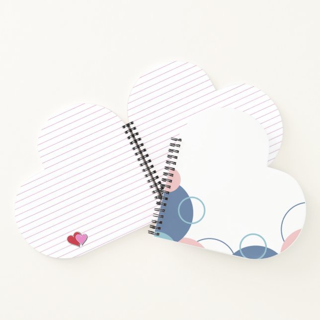 Stilvolles Notizbuch mit farbenfrohem Kreisdesign (Innenseite)