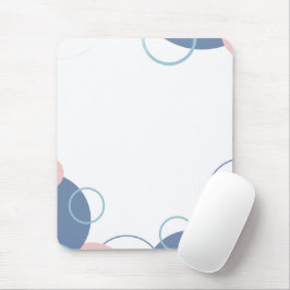 Stilvolles Notizbuch mit farbenfrohem Kreisdesign Mousepad
