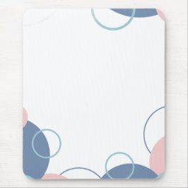 Stilvolles Notizbuch mit farbenfrohem Kreisdesign Mousepad
