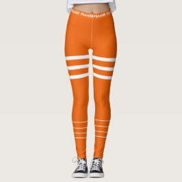 Stilvolles orangefarbenes Training Leggings
