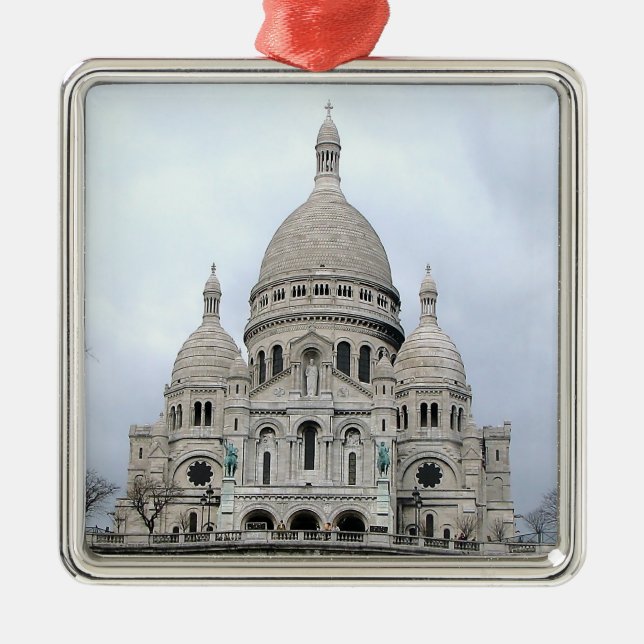 Stilvolles Ornament mit Sacre Coeur de Paris (Vorne)