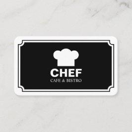 Stilvolles Panel - Schwarz (Eggshell) Visitenkarte