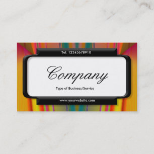 Stilvolles Panel (Script-Schriftart) - Abstrakt V Visitenkarte