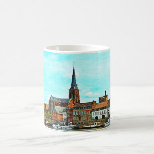Stilvolles Panorama von Maastricht Kaffeetasse