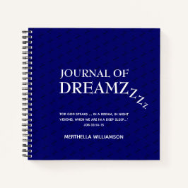Stilvolles Personalisiertes Dream Journal Notizbuch