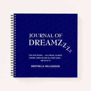 Stilvolles Personalisiertes Dream Journal Notizbuch