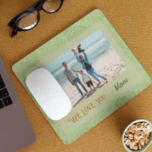 Stilvolles personalisiertes Foto-Text-Geschenk zum Mousepad