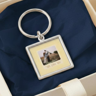 Stilvolles personalisiertes Foto-Text-Oma-Geschenk Schlüsselanhänger