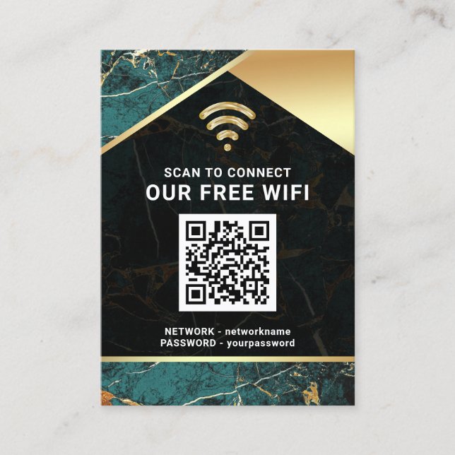 Stilvolles Personalisiertes QR-Code Visitenkarte (Vorderseite)