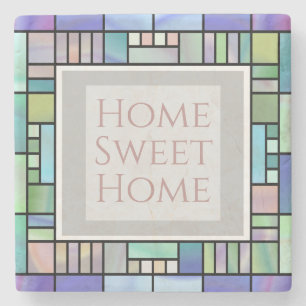 Stilvolles personalisiertes steinuntersetzer