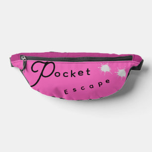 Stilvolles Pink Pocket Escape Cut Sew Fanny Pack Bauchtasche