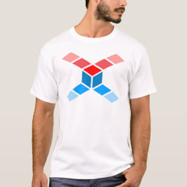 Stilvolles Polygon-Buchstabe X-Monogramm T-Shirt