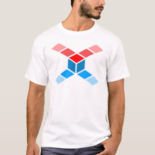Stilvolles Polygon-Buchstabe X-Monogramm T-Shirt