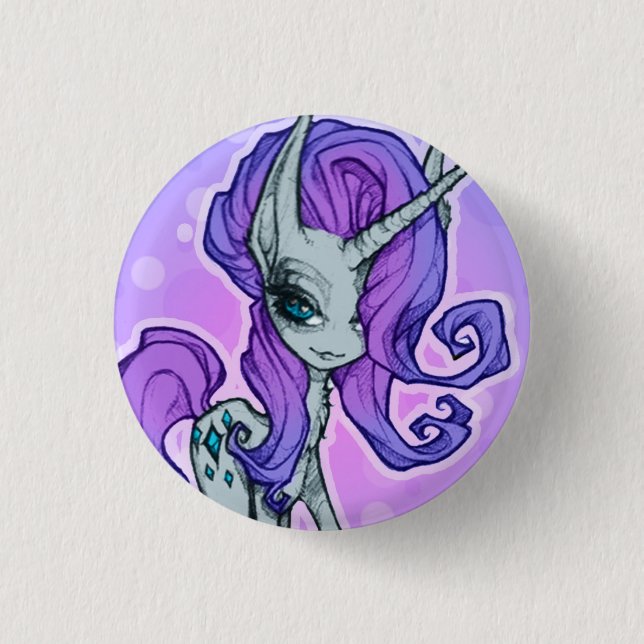 Stilvolles Pony-Button Button (Vorderseite)