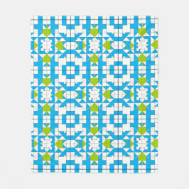 Stilvolles Puzzle Piece Muster Fleecedecke