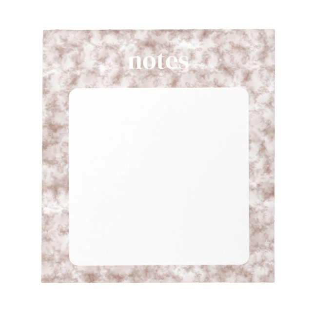 Stilvolles Red Watercolor-Muster Notizblock (Vorderseite)
