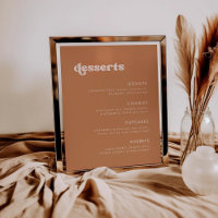 Stilvolles Retro-Braun-Zucker Hochzeit Dessert-Bar