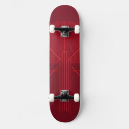 Stilvolles Retro-Grafik-Design Skateboard
