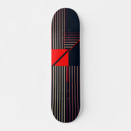 Stilvolles Retro-Grafik-Design Skateboard