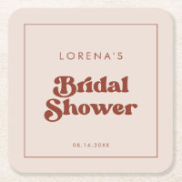 Stilvolles Retro Peach Pink Brautparty