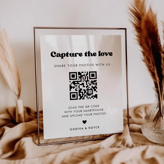 Stilvolles Retro-Schwarz & Weiß Zeichnen Sie die L Poster (Von Creator hochgeladen)