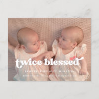 Stilvolles Retro zweimal gesegnet Twins Geburtshau