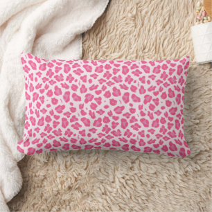 Stilvolles Rosa auf rosa Leopard-Druck Lendenkissen