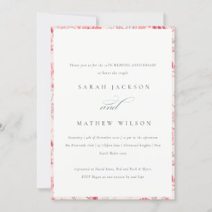 Stilvolles Rosa Paisley-Typografie zum Hochzeitsta Einladung