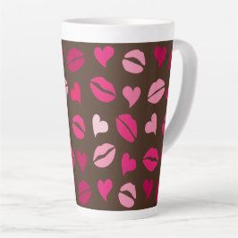 Stilvolles rotes Herz-Liebesgeschenk zum Valentins Milchtasse