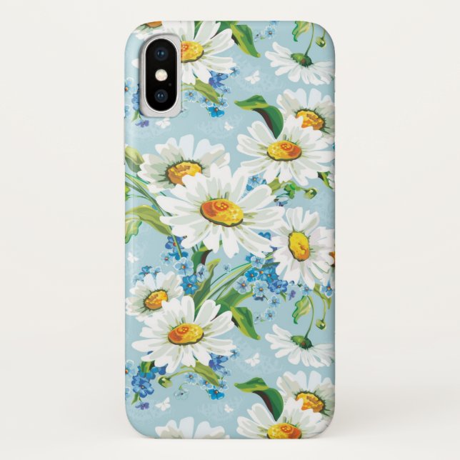 Stilvolles schönes helles Blumenmuster 2 Case-Mate iPhone Hülle (Rückseite)