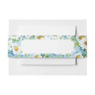 Stilvolles schönes helles Blumenmuster 2 Einladungsbanderole