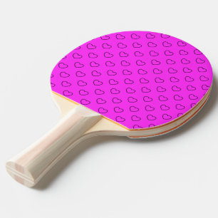 Stilvolles Schwarz-Rosa-Muster Tischtennis Schläger